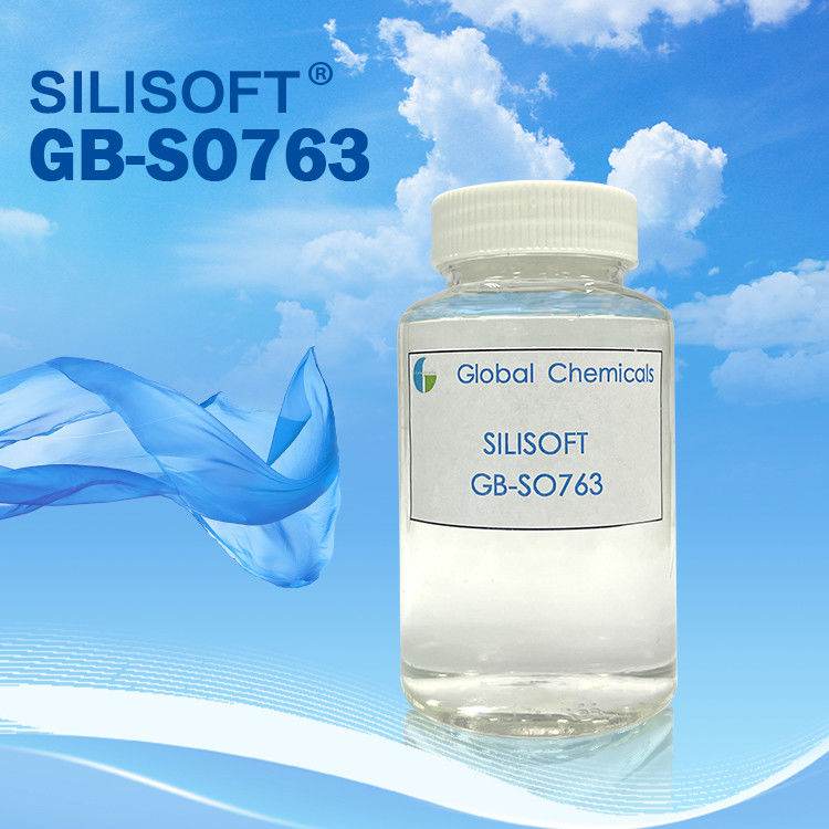 Bezbarwny Amino Silikon Polysiloxan, GB-SO763 Przejrzysty miękczyciel silikonowy