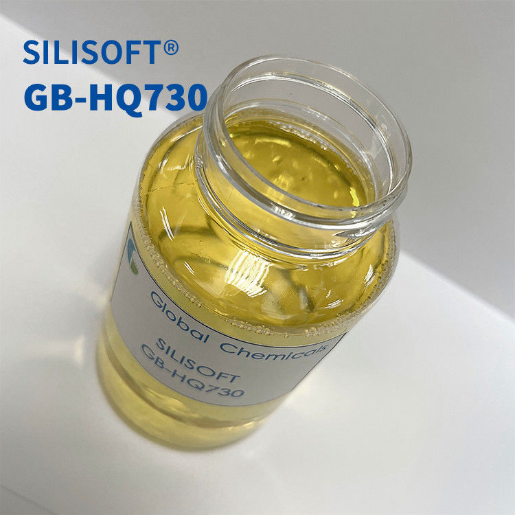 Jedwabny silikon SILISOFT GB-HQ730 stosowany do gładkiego i miękkiego wykończenia włókien naturalnych, włókien syntetycznych i ich mieszanin