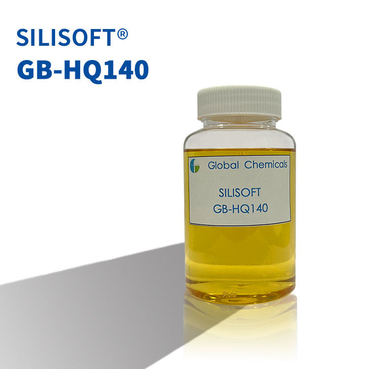 Niski żółty hydrofilowy miękczyciel silikonowy do tkanin bawełnianych SILISOFT GB-HQ140 z dobrą gładkością i wewnętrznym miękkim uchwytem