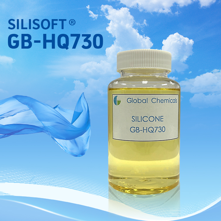 Jedwabny silikon SILISOFT GB-HQ730 stosowany do gładkiego i miękkiego wykończenia włókien naturalnych, włókien syntetycznych i ich mieszanin
