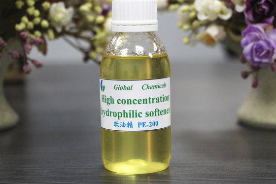 Cationic High Concentration Hydrophilic pomocnicze materiały włókiennicze Rozmiękczacz PE -200