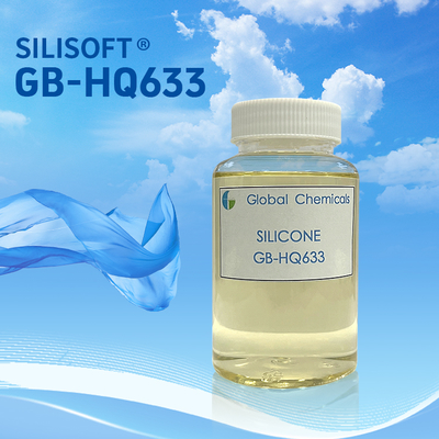 Niski blok żółtowania miękki silikon SILISOFT GB-HQ633 stosowany do tkanin z włókien chemicznych, o supermiękkim działaniu